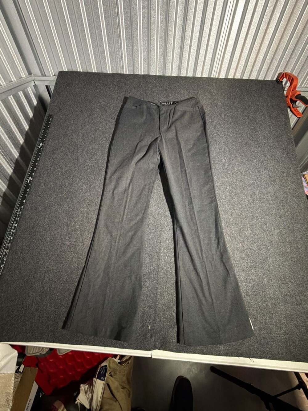 FALCO Flared Pants, Gray, Size 5